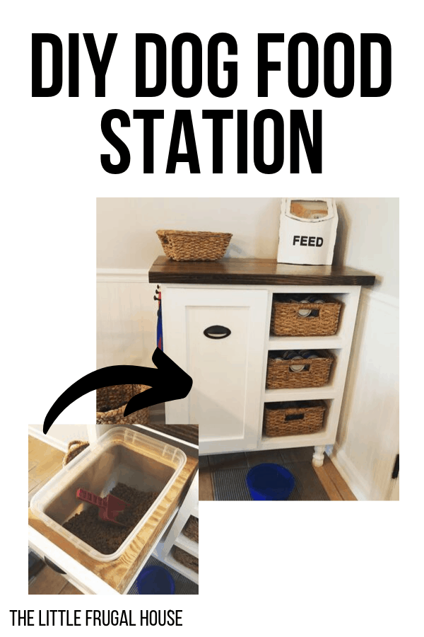 Diy Dog Food Station Dog Food Storage Cabinet The Little Frugal