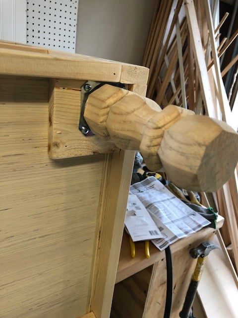 We made this DIY dog food station for dog food storage for food, treats, and toys. The pull out drawer is perfect for scooping dog food. Organize dog food