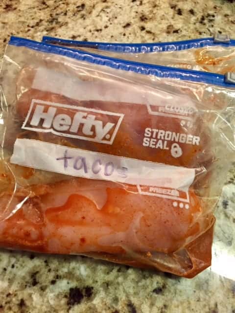 These are my top chicken freezer meals to make ahead that can be finished in the instant pot, slow cooker or crock pot. Makes it so easy to have a nice dinner