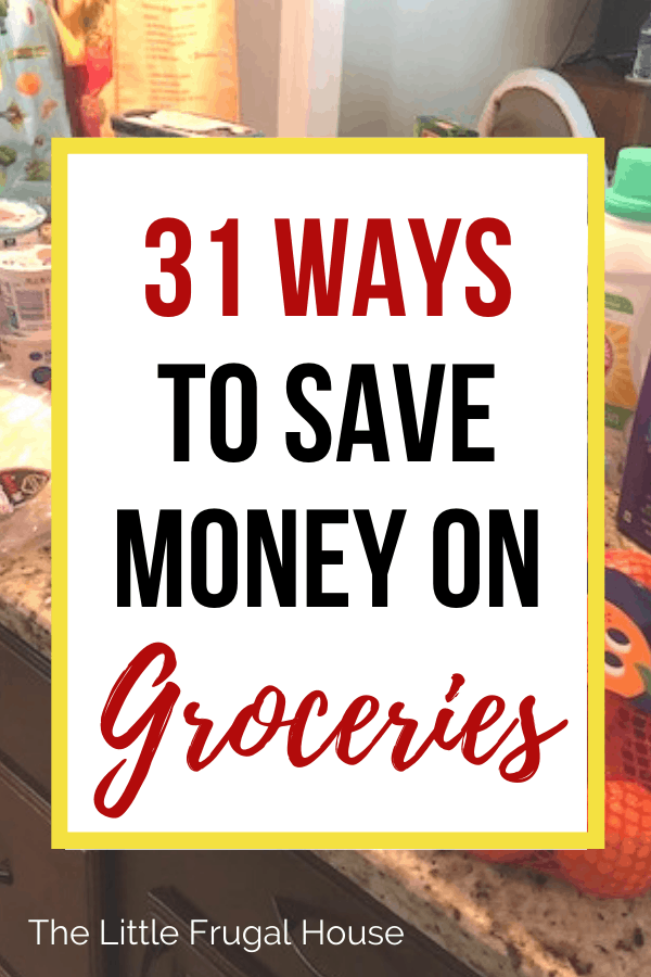 Learn how to save money on groceries with these 31 grocery saving tips that will help you stick to your grocery budget, spend less on food, and eat at home.