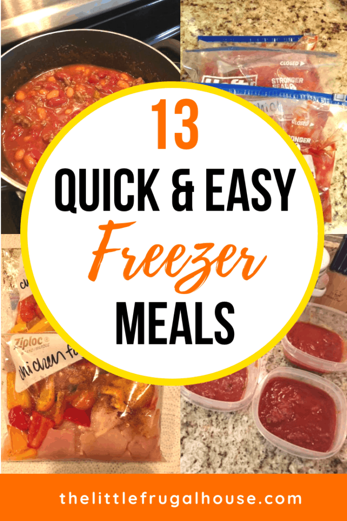 These cheap, quick and easy freezer meals are perfect make ahead meals for beginners, for new moms, for two, or for families. Enjoy healthy meals at home and save money.
