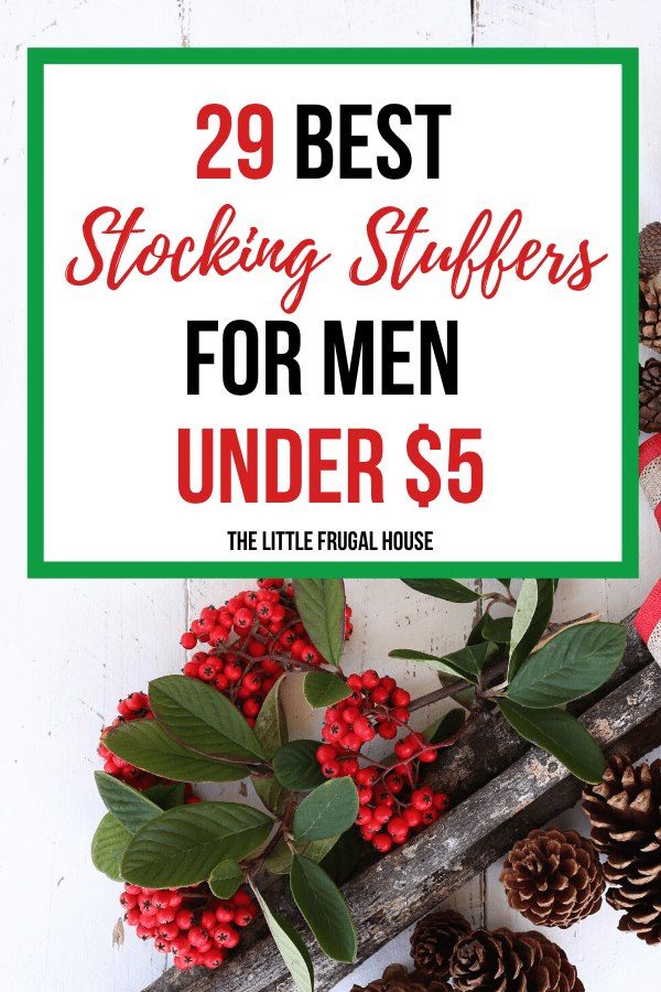 Fill your husband or boyfriend's stocking with his favorite things on a budget. These are the best stocking stuffers for men under $5. Grab some cheap goodies from the dollar store or online.