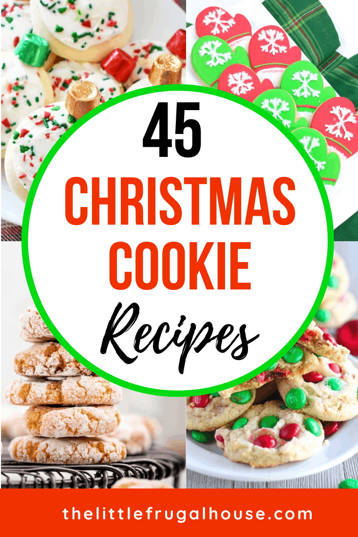 The 45 Best and Easy Christmas Cookie Recipes - The Little Frugal House