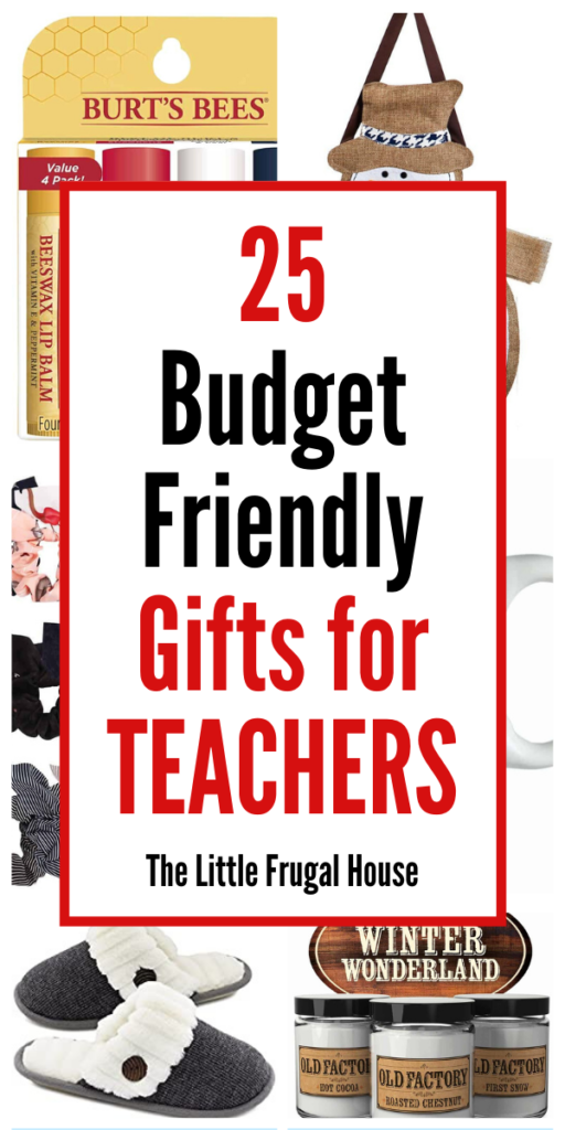 These are the best budget friendly Christmas gifts for teachers - slippers, DIY ideas, ideas under $5 and under $25!
