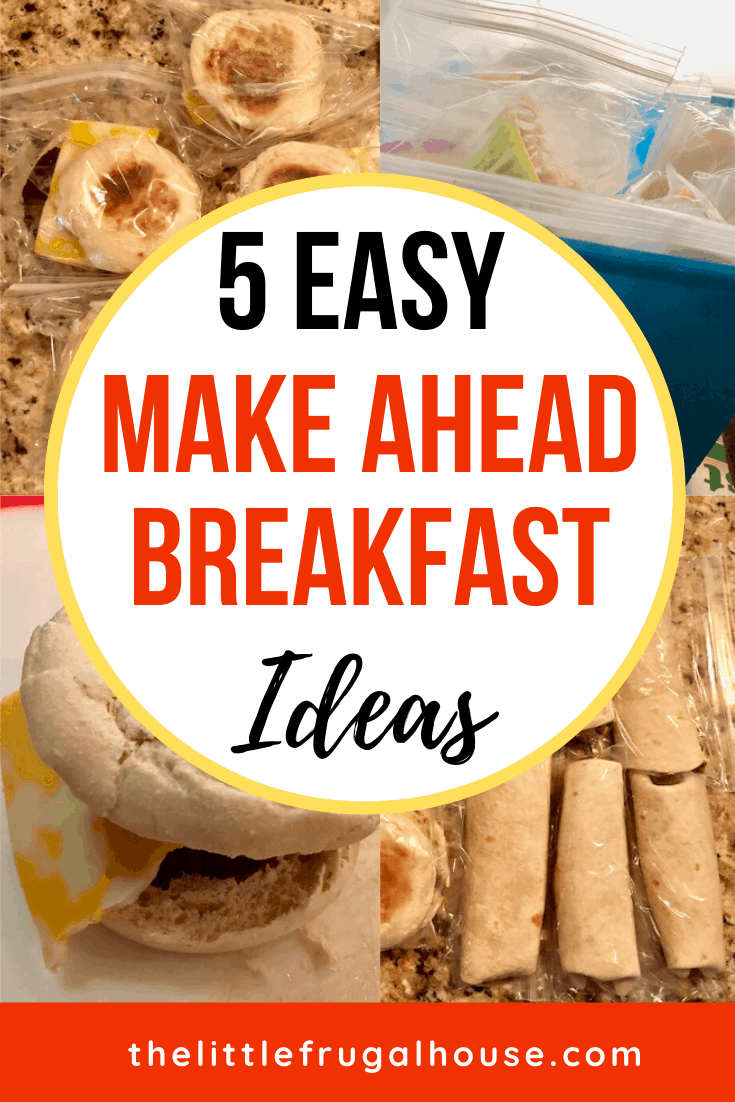 5 Make Ahead Breakfast Ideas - The Little Frugal House