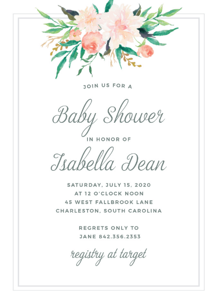 These cute baby shower invitation ideas are perfect for baby girl and baby boy showers! Use these cute baby shower invitations to plan your theme and party!