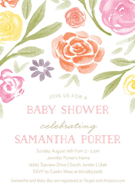These cute baby shower invitation ideas are perfect for baby girl and baby boy showers! Use these cute baby shower invitations to plan your theme and party!