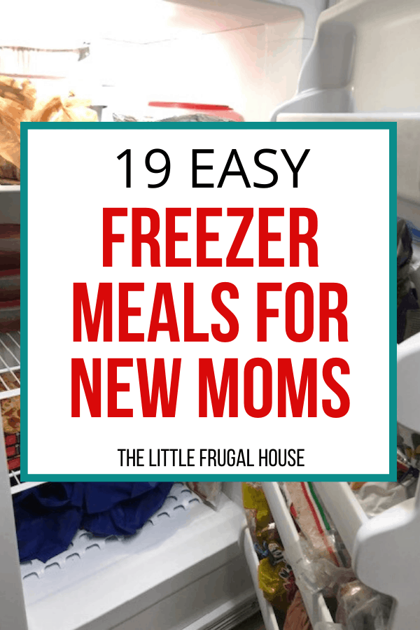 Freezer Meals for New Moms - The Little Frugal House