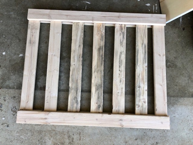 This DIY baby gate project was easy and affordable to make. It works great as a dog gate or pet gate, too. Full step by step tutorial and plans to make it!