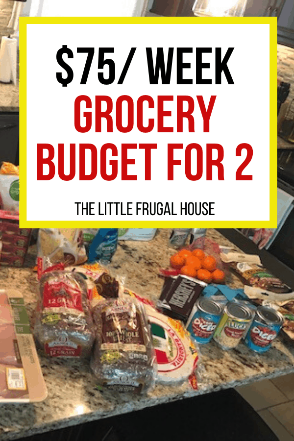 Make a frugal grocery budget for 2 to spend less on groceries, eat at home more, and save money on food. Check out this weekly meal plan and our $75 grocery budget.