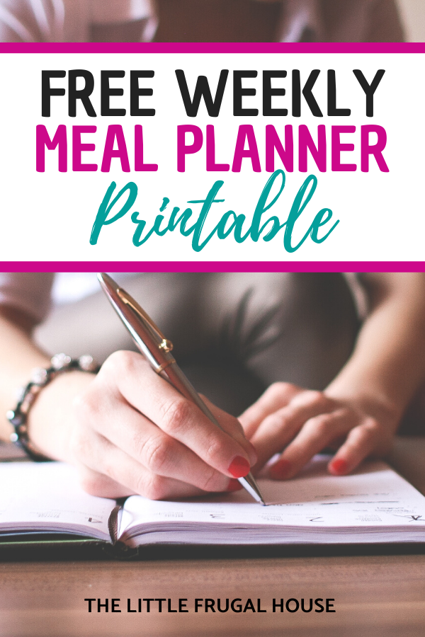 Print this free weekly meal planner to start meal planning today. Save money on food, make a simple grocery list, and waste less food.