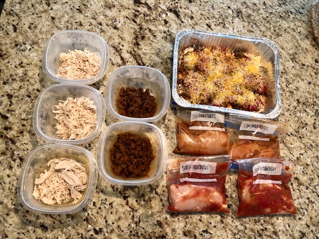 Make these quick and easy Mexican freezer meals with this step by step freezer cooking plan. Make taco meat, a taco casserole, and Mexican chicken meals.
