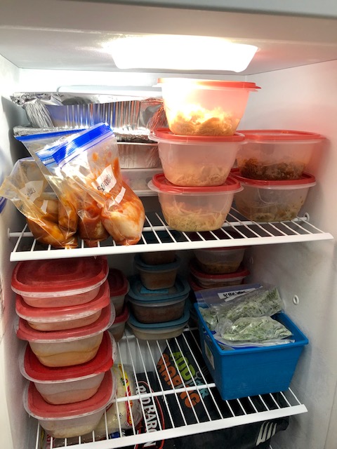 This weekly freezer cooking plan is perfect for expecting moms to stock their freeze with easy meals to enjoy when baby arrives.