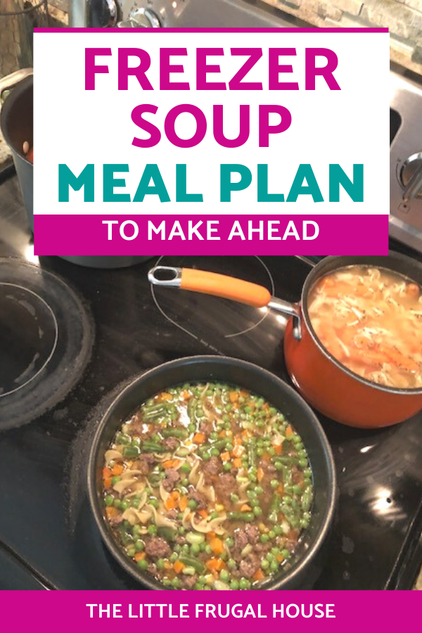 These easy freezer soup meals are perfect to make ahead and keep frozen for busy nights. Make chicken noodle, taco, and vegetable soup!