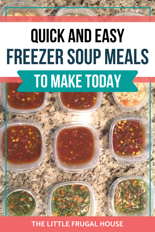 These easy freezer soup meals are perfect to make ahead and keep frozen for busy nights. Make chicken noodle, taco, and vegetable soup!
