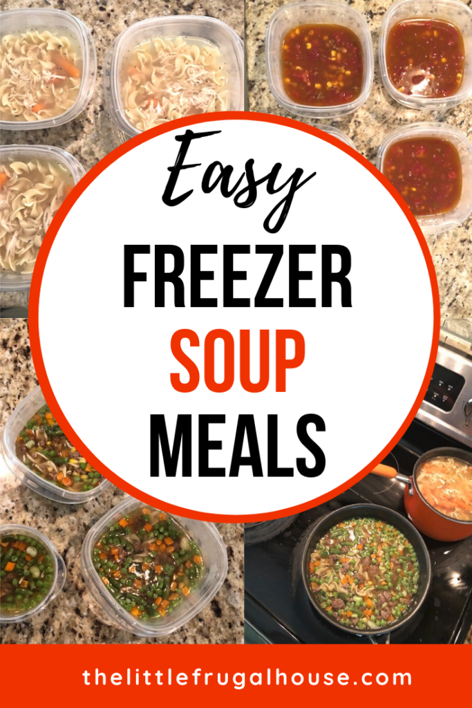 These easy freezer soup meals are perfect to make ahead and keep frozen for busy nights. Make chicken noodle, taco, and vegetable soup!