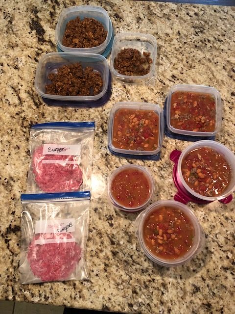 This weekly freezer cooking plan is perfect for expecting moms to stock their freeze with easy meals to enjoy when baby arrives.