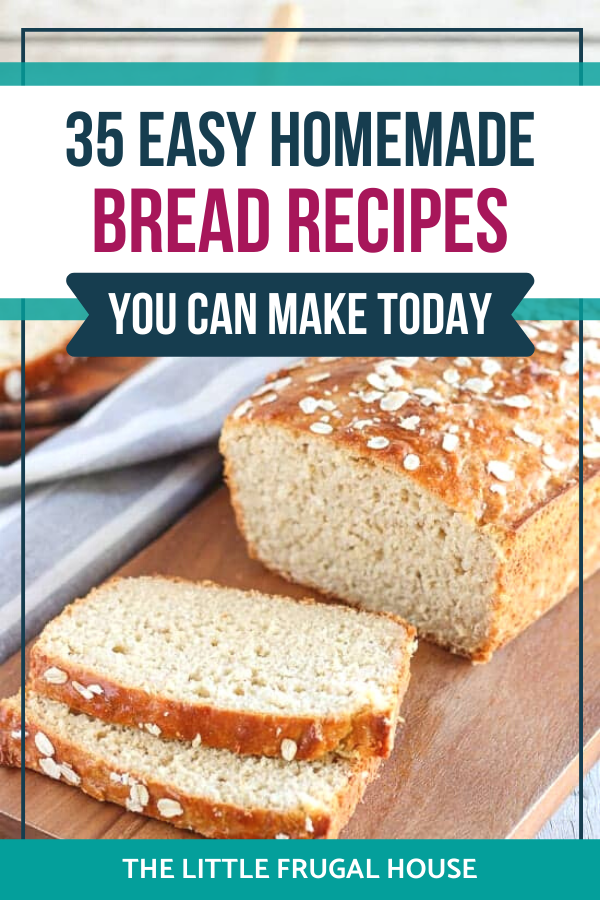 Make your own bread with these easy homemade bread recipes today. No knead, no yeast, flatbread, wheat, white, rolls, and dutch oven recipes!