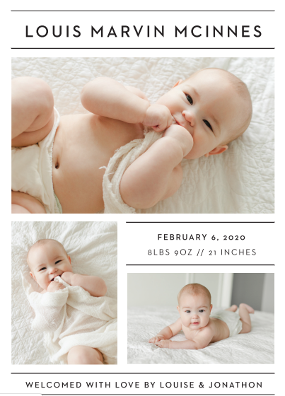 best baby birth announcements