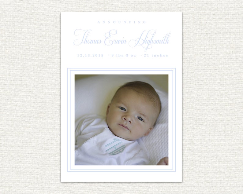 affordable birth announcements