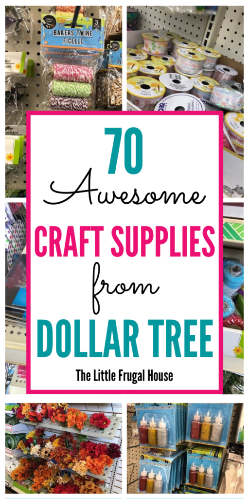 The best DIY and craft supplies to buy from Dollar Tree for DIY projects, crafts to sell, simple crafts, organizing ideas, kids crafts, and more.