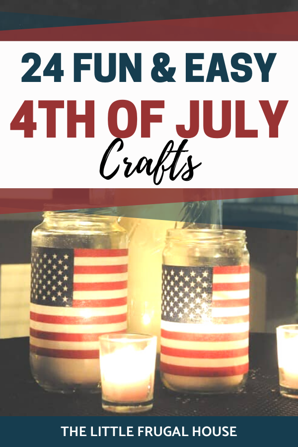 These fun and easy patriotic crafts are perfect DIY projects and ideas for the 4th of July. Make these for a party or patriotic home decor!