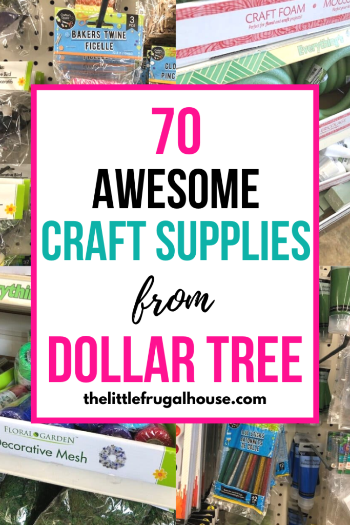 The best DIY and craft supplies to buy from Dollar Tree for DIY projects, crafts to sell, simple crafts, organizing ideas, kids crafts, and more.