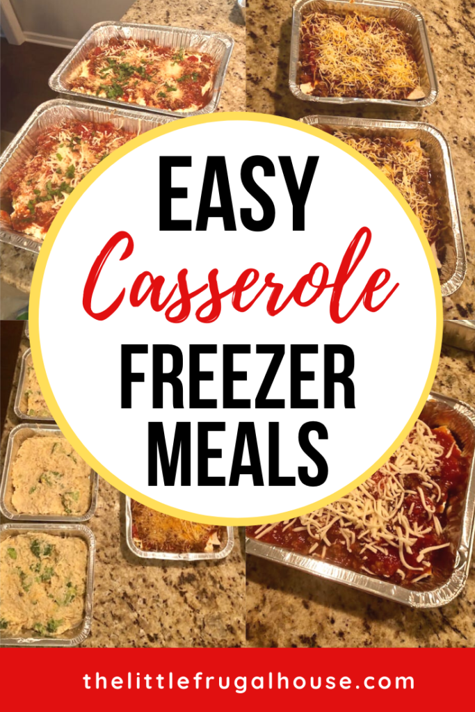 These easy casserole freezer meals are perfect to make in foil pans and freezer for easy and quick dinners. Make these as a gift for new moms or to stock your freezer.