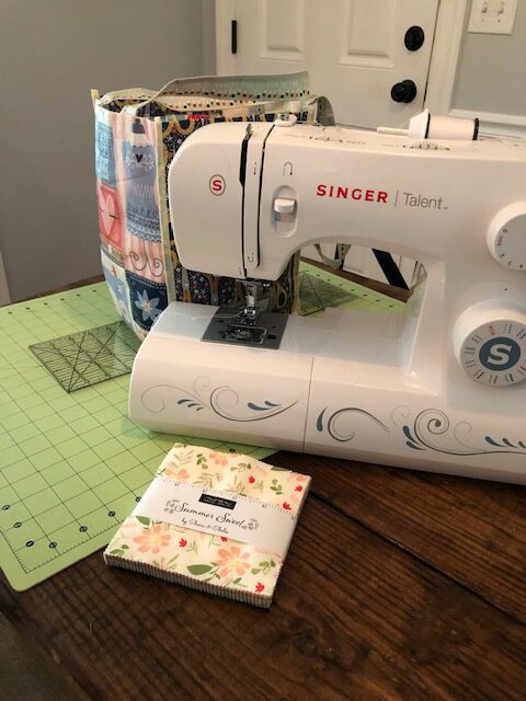 This beginner level DIY baby quilt was so fun and easy to make. You can make your own simple homemade baby quilt with pre cut squares, too.