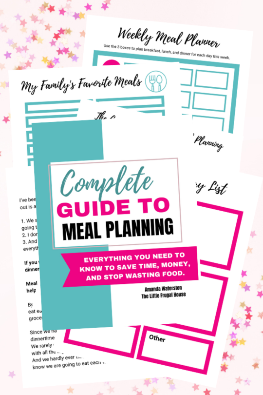 Everything you need to save time and money, and waste less food. Win at dinnertime with this meal planning binder and freezer cooking ebook bundle!