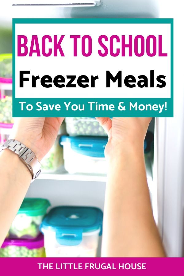 Get ready for back to school by stocking your freezer with quick and easy make ahead freezer meals. Plan your meals with ready to go dinners from the freezer!