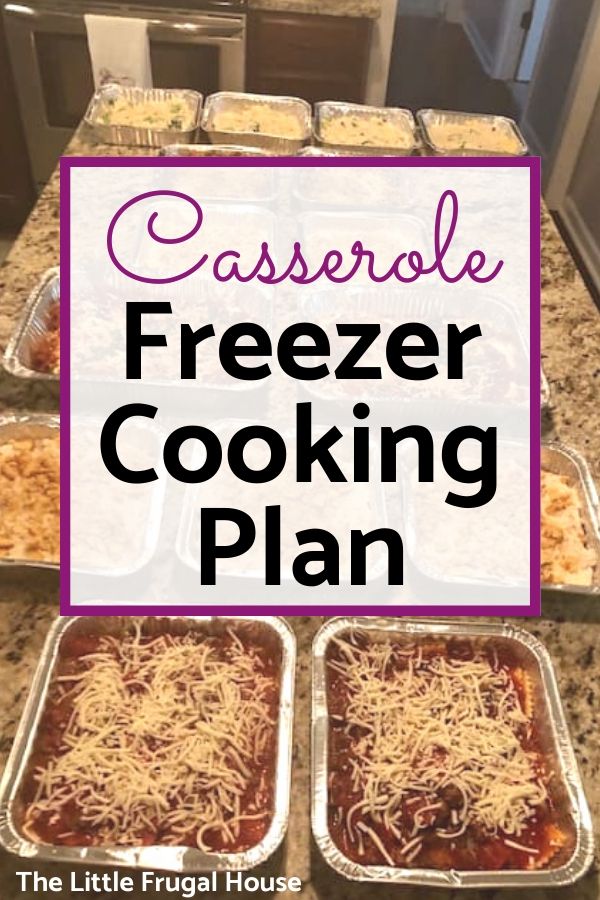 This casserole freezer cooking plan will help you make some quick, easy, and simple homemade casseroles to stock your freezer. These make ahead freezer meals make dinner so easy!