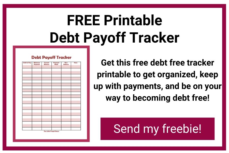 Use this free printable PDF debt payoff chart as a visual worksheet to organize and track your debt payoff progress. I love this simple debt payoff tracker!