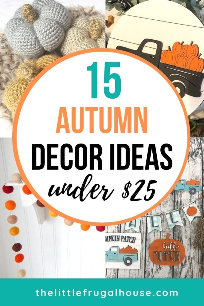 Ready to decorate for fall, but need to be budget friendly? This autumn decor under $25 is perfect for getting a cozy fal look on a budget!