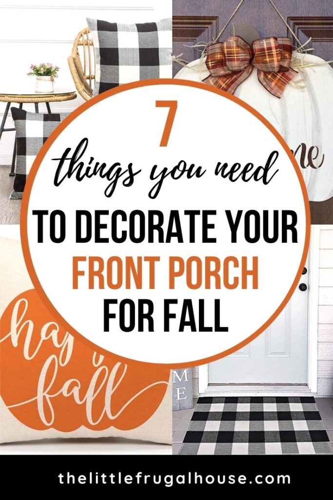 Check out these fall front porch decor ideas on a budget for front door and outdoor ideas perfect for autumn!
