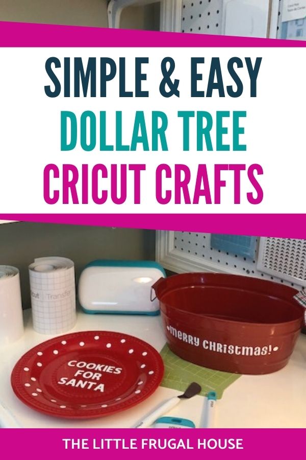 These are the perfect beginner projects! Make these quick, easy, and simple Cricut projects for Christmas gifts using Dollar Tree items!