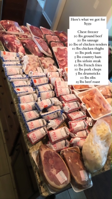Thinking about stocking up on meat? Here's how we saved money on meat, bought a bulk deal, how we organize a freezer, and how many meals this will make.