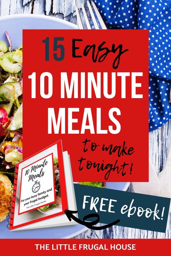 15 Ideas of 10 Minute Meals - The Little Frugal House