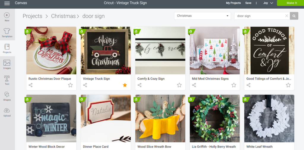 Make this simple, quick, and easy $10 DIY Christmas wooden door hanger with your Cricut machine. Perfect for DIY Christmas decor or a DIY gift!