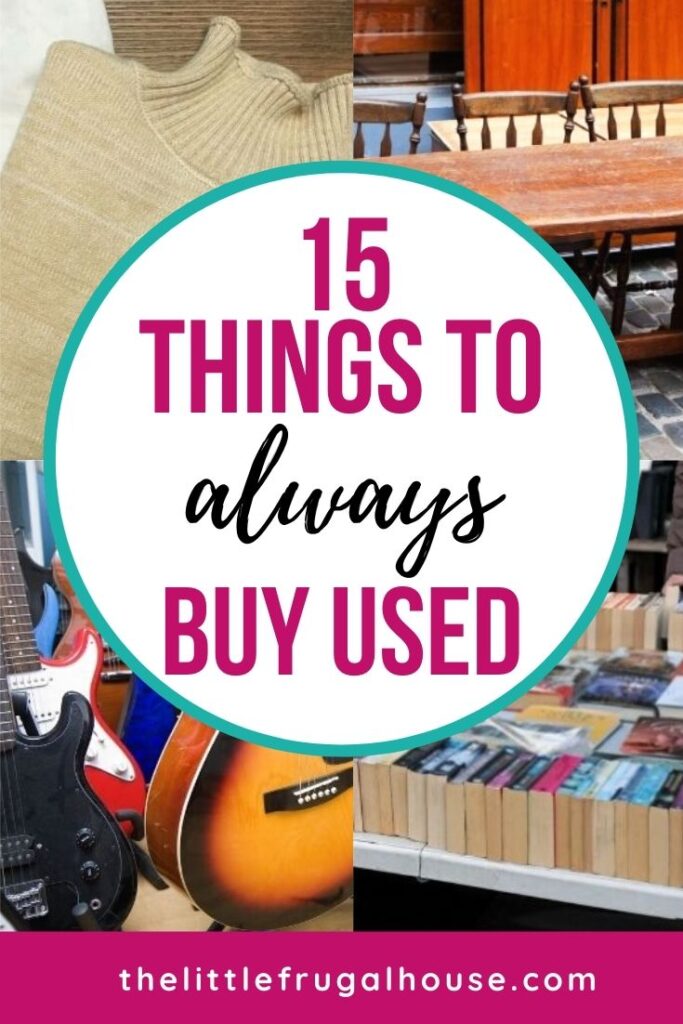 Buy these 15 things second hand to save a lot of money! Knowing what to buy used can save you so much money. 