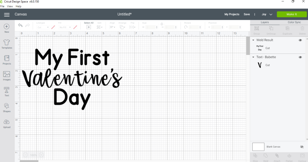 Make your own easy, quick, and frugal DIY Valentine's Day shirt for Baby with this step by step beginner Cricut iron on tutorial.
