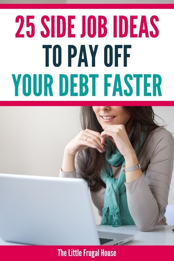 Looking to pay off debt faster? Make some extra money with one of these side job ideas to pay off debt quicker! Put the extra cash towards paying off debt.