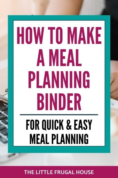 Ready to learn how to make a meal planning binder to organize your recipes, and make an easy meal plan? Learn how to make a DIY meal planning notebook.