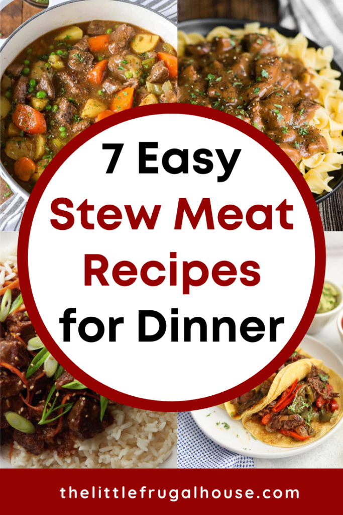 Add these easy recipes to make with beef stew meat to your favorite meals! Cook a delicious, hearty, and comforting dinner that doesn't take all day!