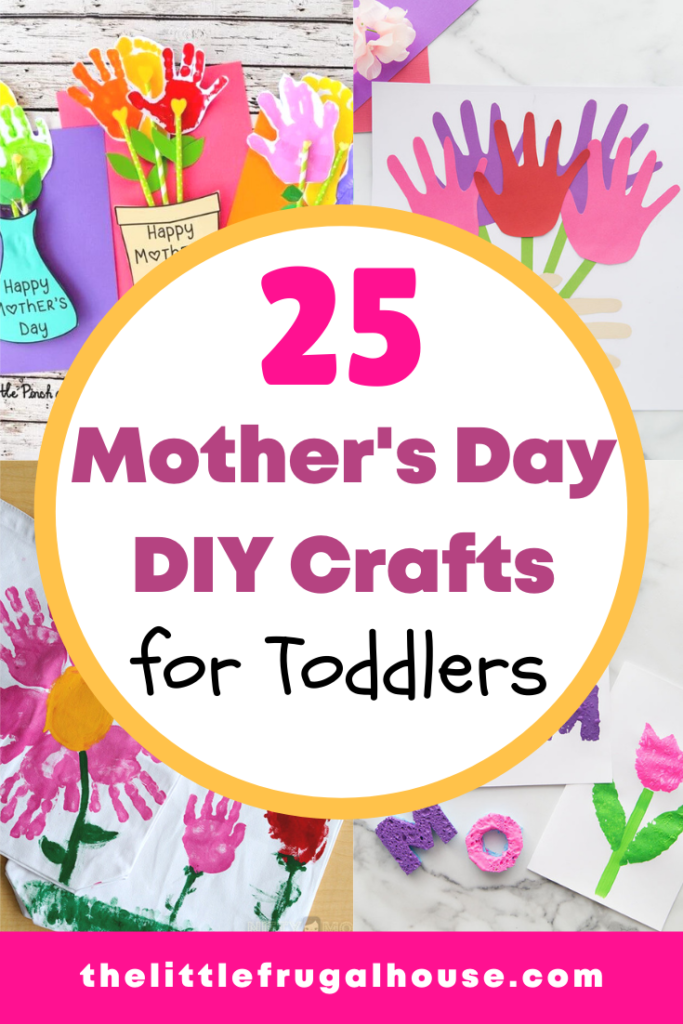 Here are the best Mother's Day crafts for toddler and kids to make that are cute and easy! Choose from fun coloring, handprint, flower pot, mason jar, or handmade card crafts!