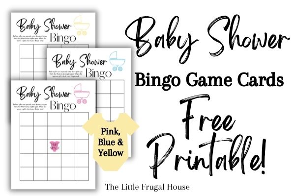 Free Baby Shower Printable Bingo Cards - The Little Frugal House
