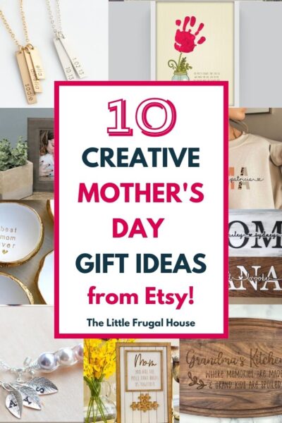 Looking for the best creative Mother's Day gift ideas for your Mom or Grandma? Here are 10 super cute and creative Mother's Day gifts all from Etsy!