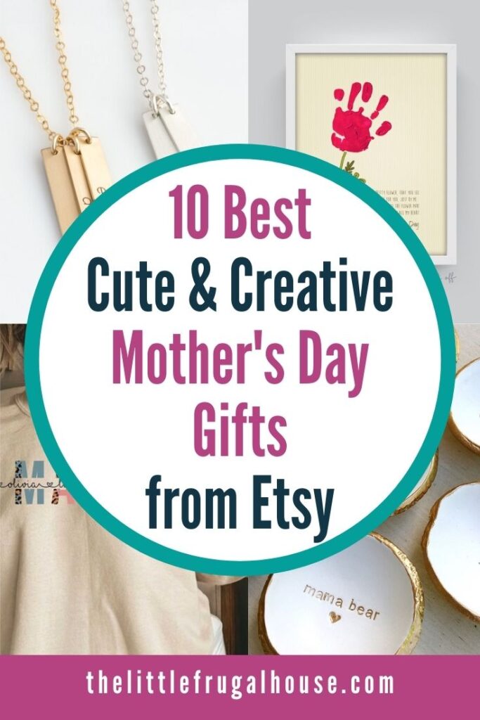 Looking for the best creative Mother's Day gift ideas for your Mom or Grandma? Here are 10 super cute and creative Mother's Day gifts all from Etsy!