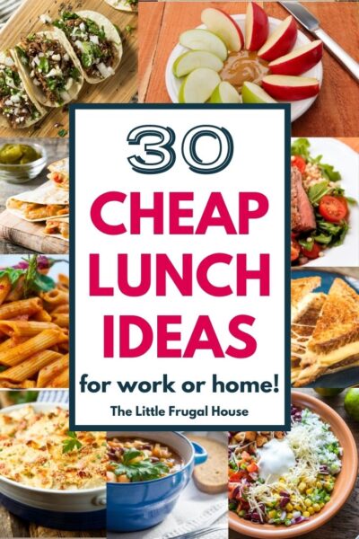 These cheap lunch ideas for work or at home will help you save money, and eat on a tight budget.