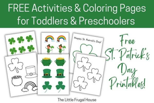 Free St. Patrick's Day Printables for Toddlers and Preschoolers ...